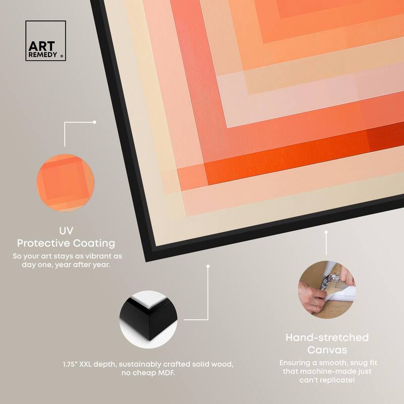 Minimal Color Blocks III Canvas by Art Remedy