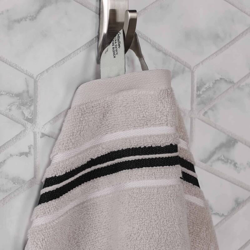 Superior Sadie Zero Twist Cotton Solid and Floral Hand Towel Set of 6