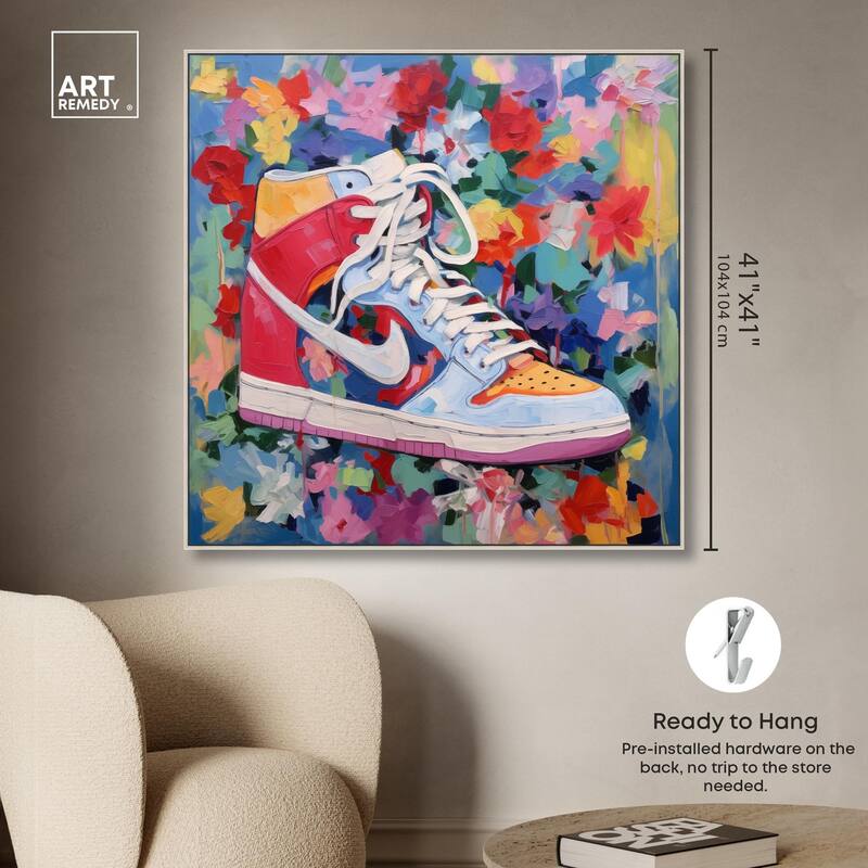 Whimsical Sneaker Canvas by Art Remedy