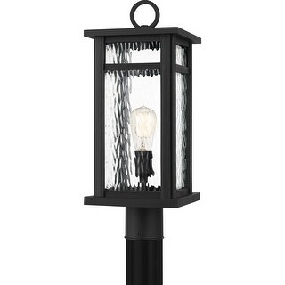 Moira 1-Light Outdoor Post Mount in Earth Black