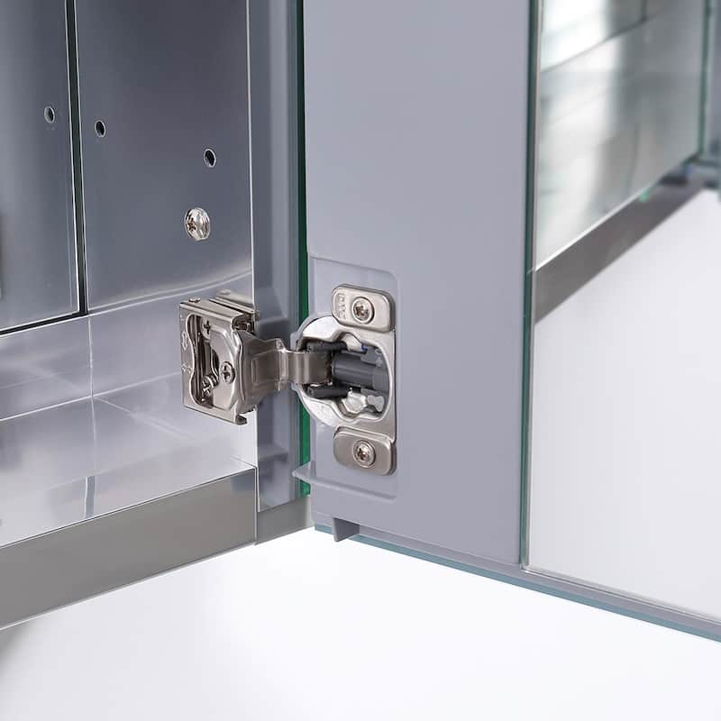 Fresca FMC8010-BE Senza 40" x 26" Frameless Double Door Medicine