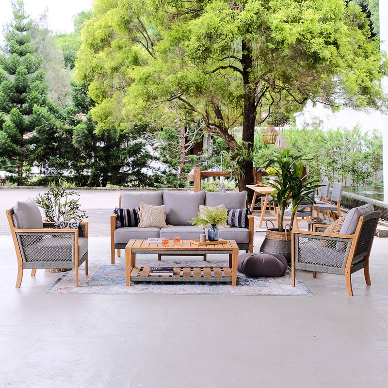 Cambridge Casual Nassau Teak Outdoor Patio Coffee Table