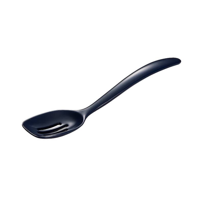 Hutzler 7.5-Inch Melamine Mini Slotted Spoon - Blue