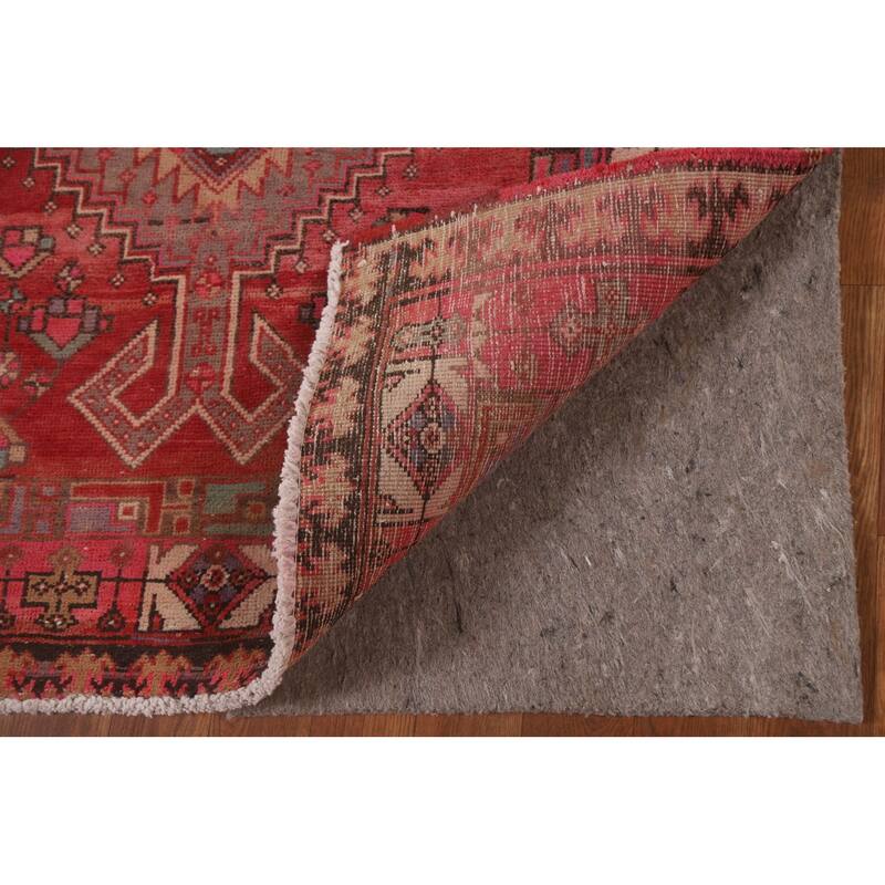 Ardebil Persian Vintage Runner Rug Handmade Hallway Wool Carpet - 3'6" x 10'3"