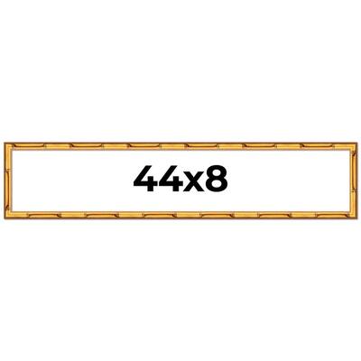 44x8 Frame Gold Bamboo Picture Frame Modern Photo Frame Includes UV Acrylic Shatter Guard Front Acid Free Foam Backing Board