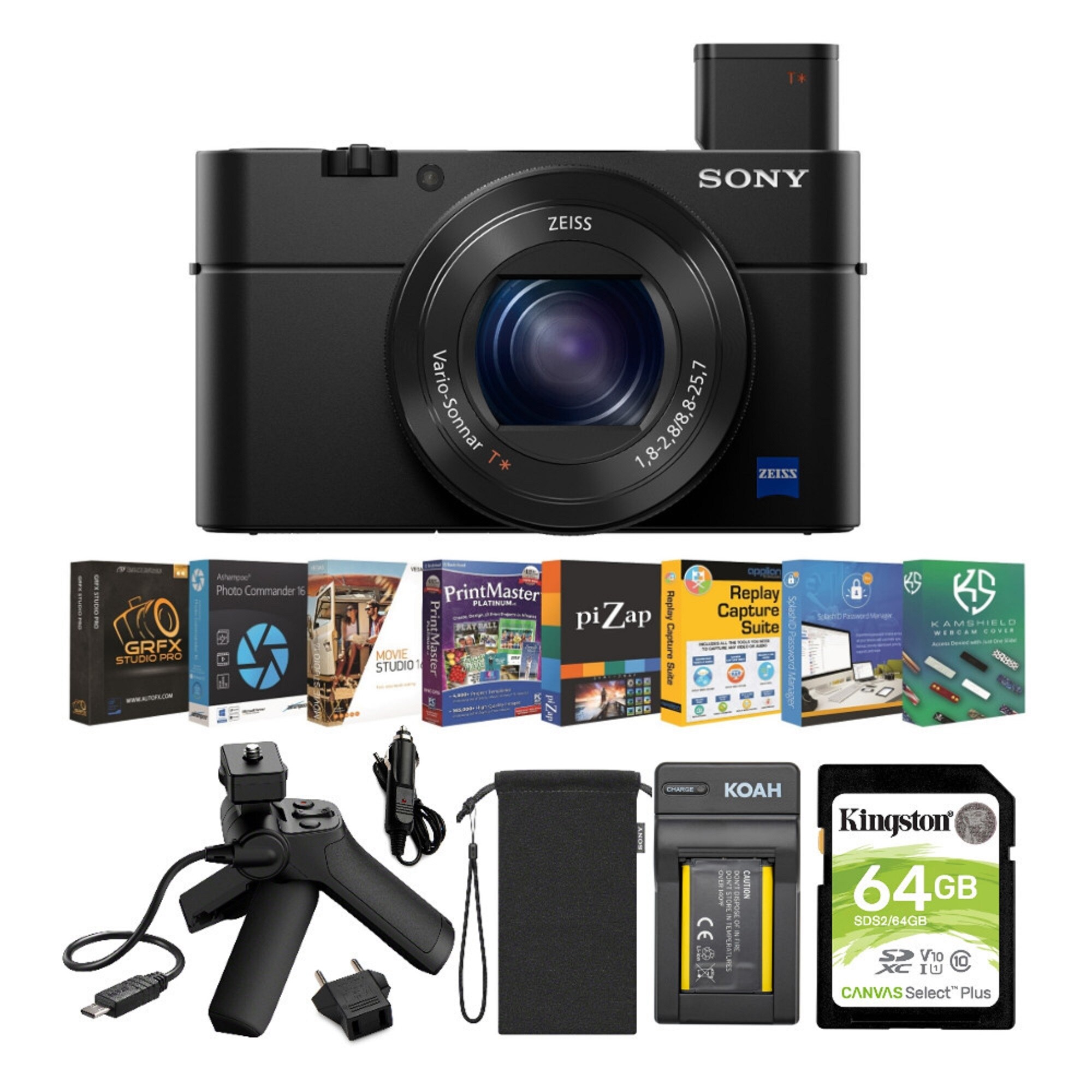 Sony Cyber Shot Dsc Rx100 Iv Content Creator Kit With Shooting Grip Overstock 32027953 Die neue rx100 iv im taschenformat bietet alle notwendigen profifunktionen, ohne dabei gross ins gewicht zu fallen. overstock com