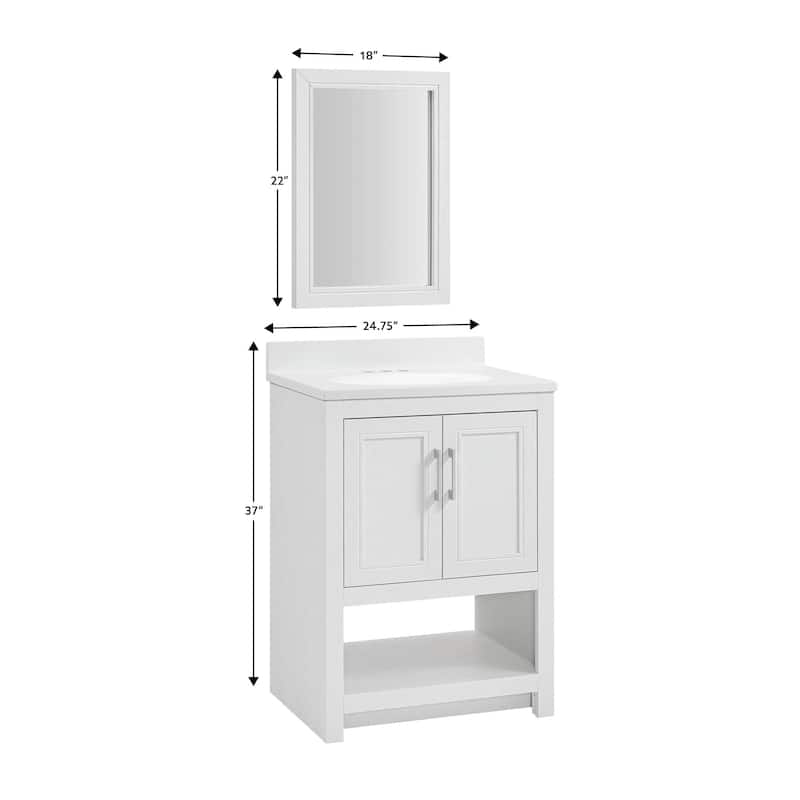 Blakely Vanity and Countertop with Mirror