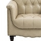preview thumbnail 28 of 69, Tufted Vegan Leather Accent Chair Upholstered Armchair