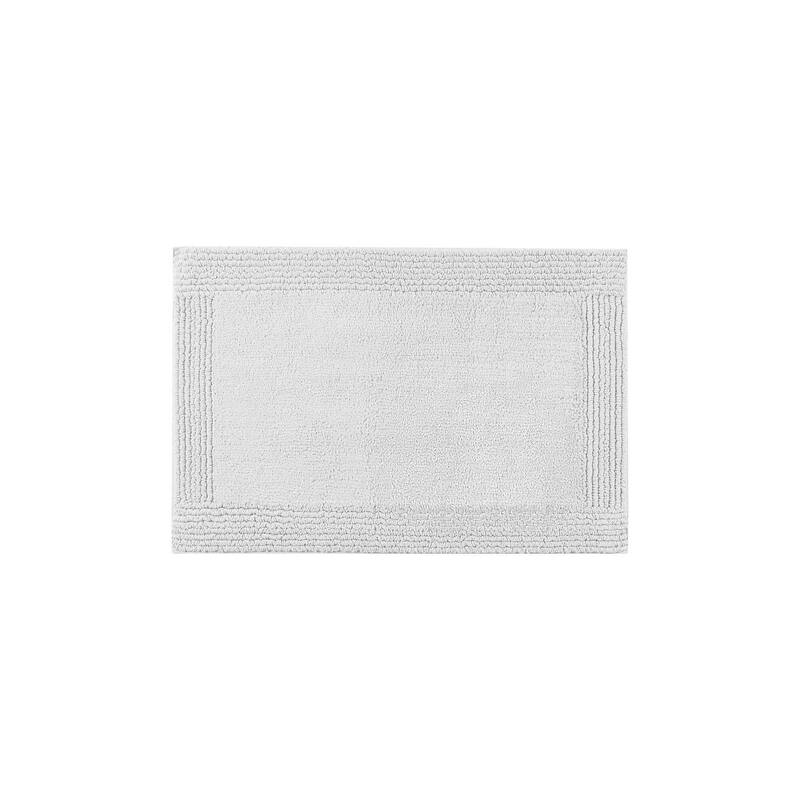 Cotton Tufted 3000 GSM Reversible Bath Rug - 20x30" - Light Gray