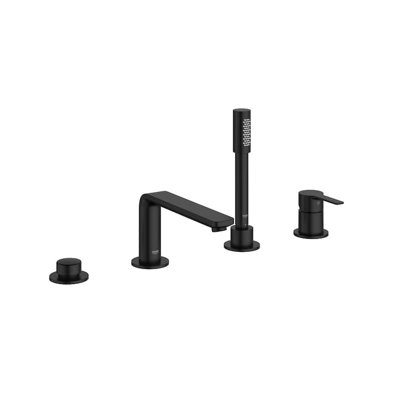 Grohe Lineare Deck Mounted Tub Filler with Built-In Diverter - - Matte Black