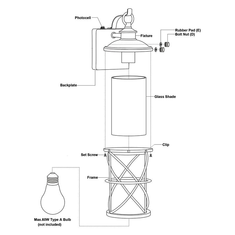 James Allan VXWS15959 Oculus 12" Tall Outdoor Wall Sconce with Seedy