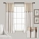 preview thumbnail 150 of 152, Lush Decor Linen Button Single Panel Window Curtain