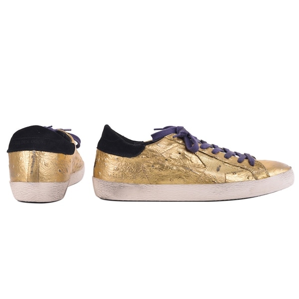 gold metallic sneakers