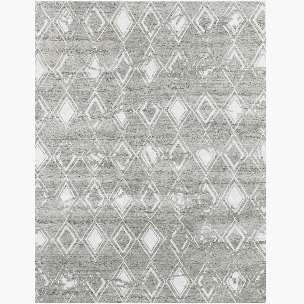 Ben Soleimani Borrado New Zealand Wool and Viscose Hand-Knotted Rug