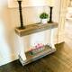 Barb Small Rustic Solid Wood Console Table by Del Hutson Designs