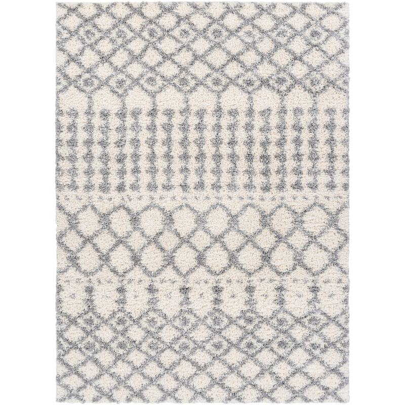 Jai Moroccan Stripe Plush Area Rug