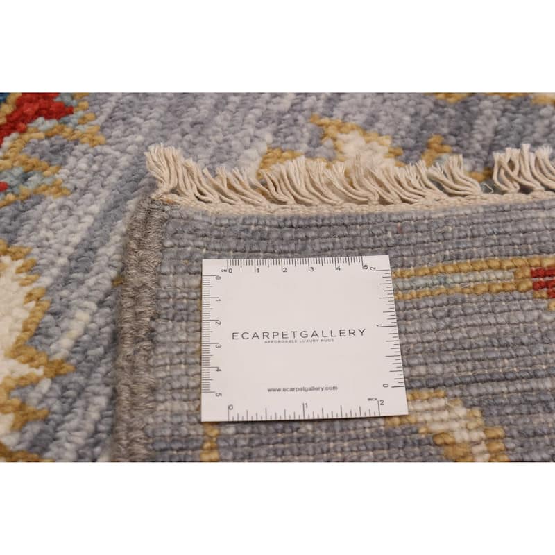 ECARPETGALLERY Hand-knotted Modern Oushak Grey Wool Rug - 6' 1" x 8' 11"