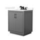 Option Dark Gray / Giotto Quartz Top / Matte Black