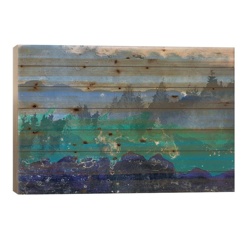Appalachian Trail I Print On Wood by Alicia Ludwig - Multi-Color - 18x26x1.5
