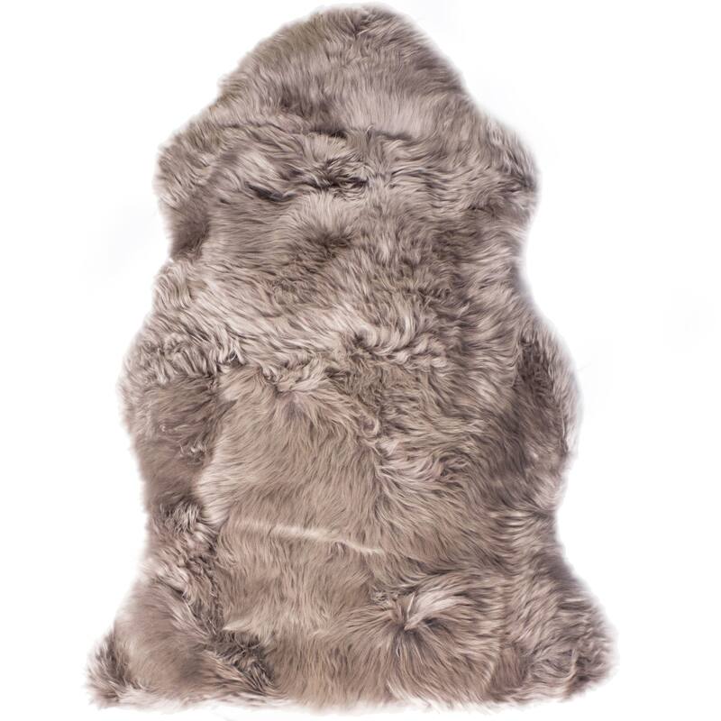 Silver Orchid Nansen Genuine Soft Australian Sheepskin Rug - 2' X 3' - Rose Quartz