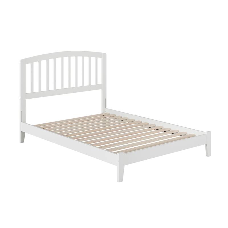 Renaissance Low Profile Platform Bed - Full Size - Hardwood Frame & Arched Headboard