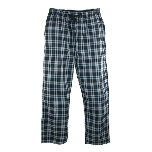 Hanes Men's Woven Plaid Drawstring Sleep Pajama Pants