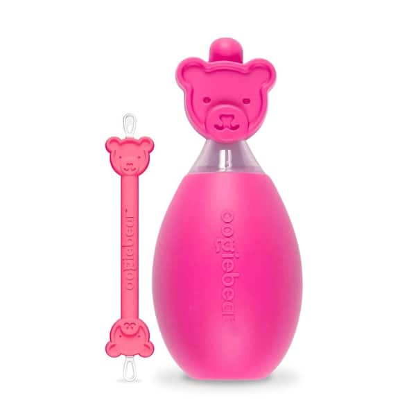 slide 2 of 5, oogiebear booger picker and aspirator duo - raspberry