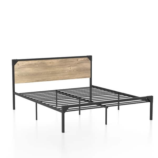 Furniture Of America Aramana Industrial Steel Platform Bed Overstock 31857149