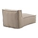 preview thumbnail 9 of 10, Roomfitters Ramona Outdoor Bean Bag Lounge Chair with Water Resistant Fabric, Beige
