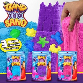 Creative Kids Zzand Stretch Sand 3 Pack Stretchy Sand & Molding