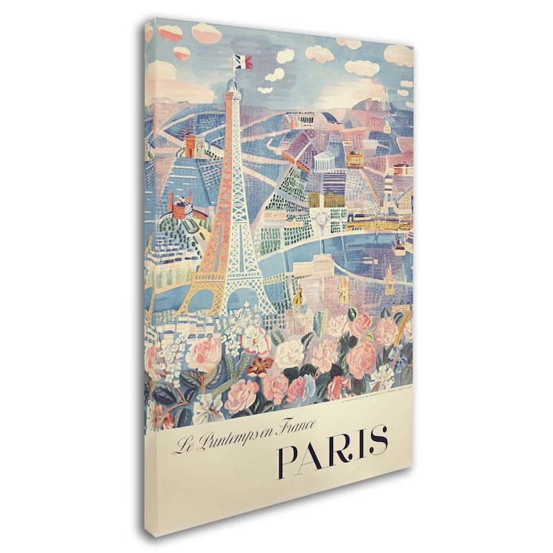 Vintage Apple Collection 'Printemps Paris' Canvas Art