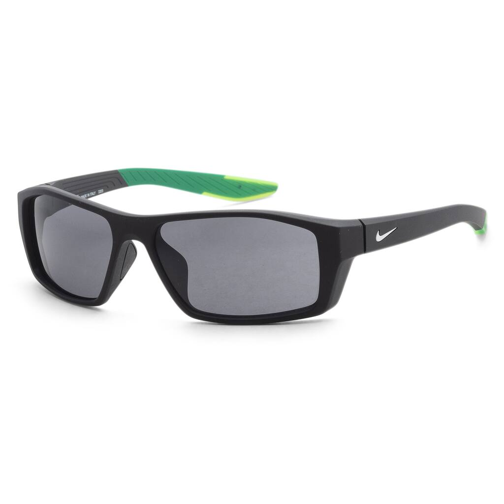 Nike Unisex 59mm Matte Black and White Sunglasses