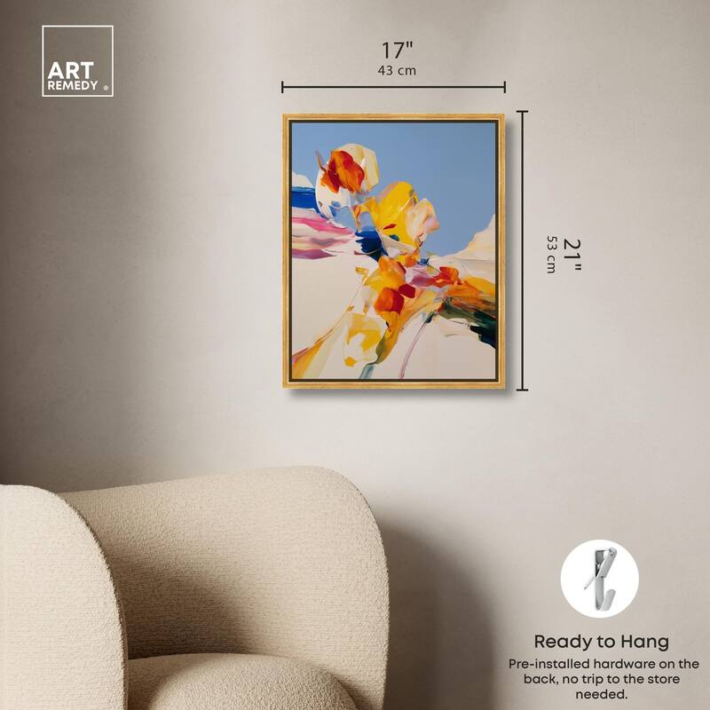 Flippant Bloom II Canvas by Art Remedy