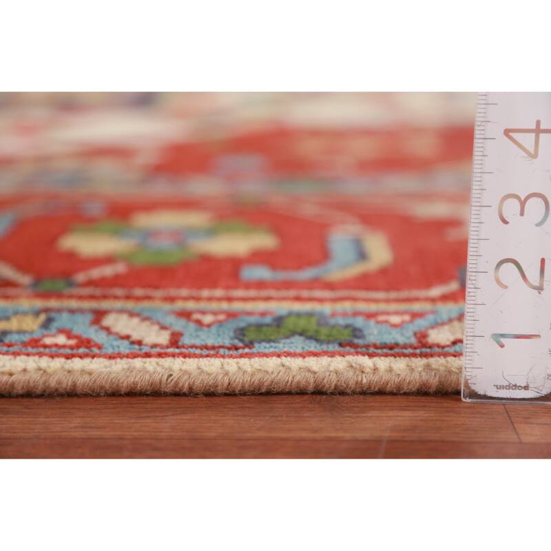 Medallion Heriz Serapi Indian Large Rug Handmade Wool Carpet - 9'11" x 13'10"