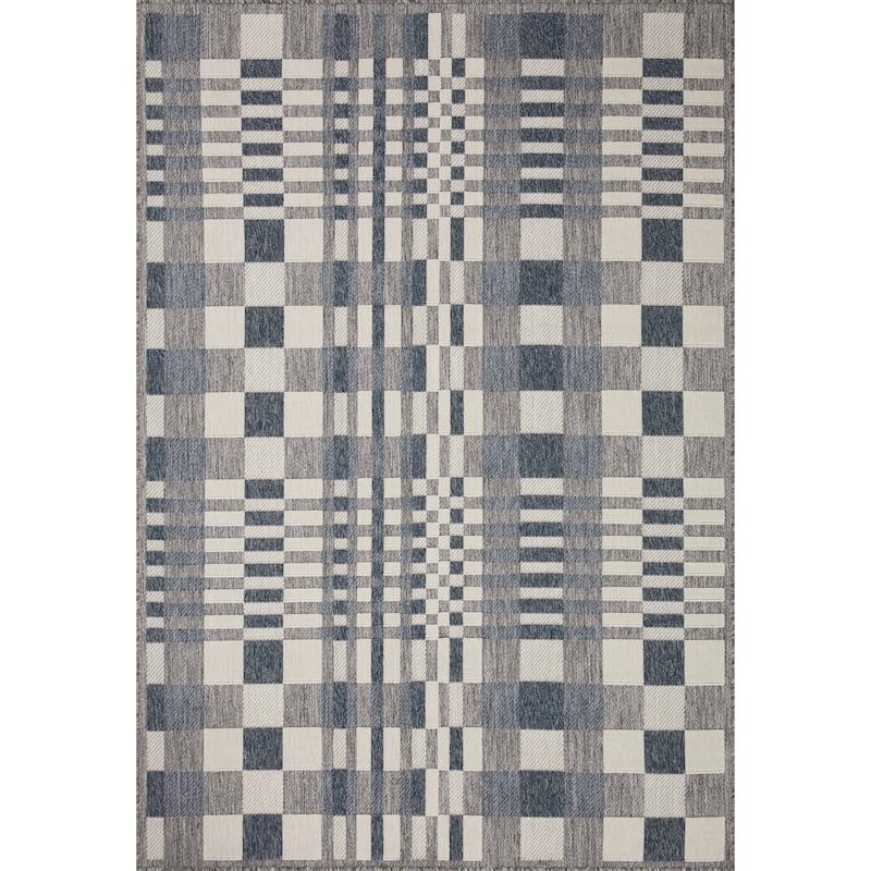 Alexander Home Renee Modern Buffalo Check Indoor / Outdoor Rug