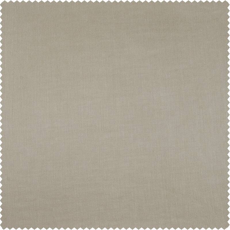 Exclusive Fabrics Room Darkening Euro Linen Curtain (1 Panel) - Window Treatment for Bedroom or Living Room