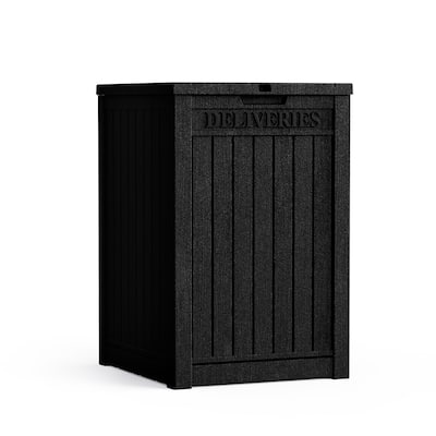 Outdoor Package Delivery Box, 31 Gallon Resin Locking Security Storage Boxes
