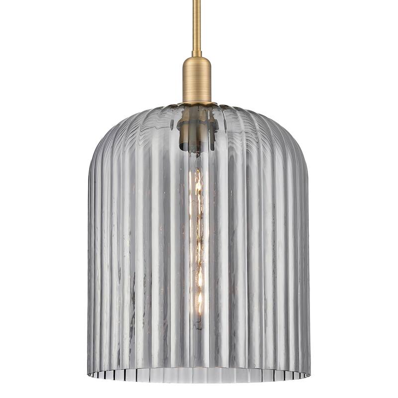 Innovations Lighting 716-1S-G559-12SM Bridal Veil 12" Wide Pendant - Brushed Brass