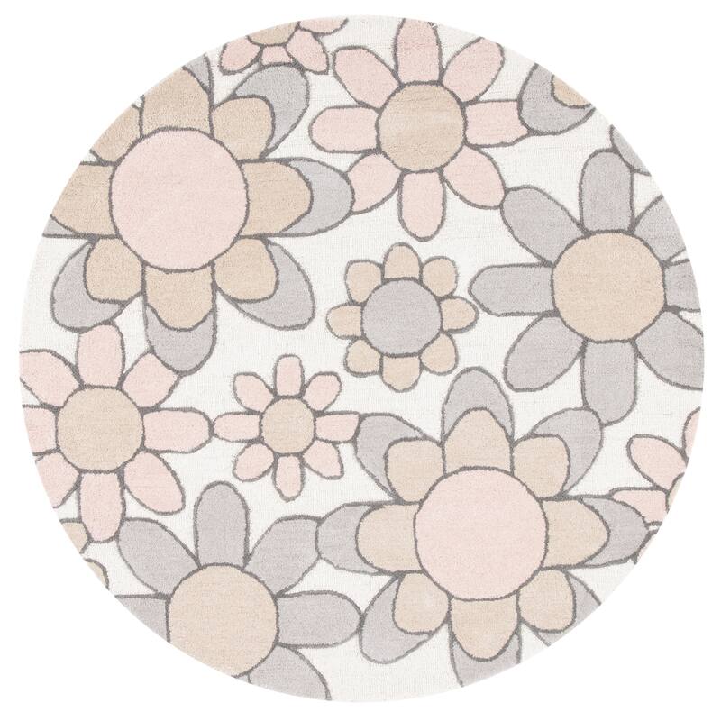 SAFAVIEH Handmade Kids Khadijah Floral Wool Rug