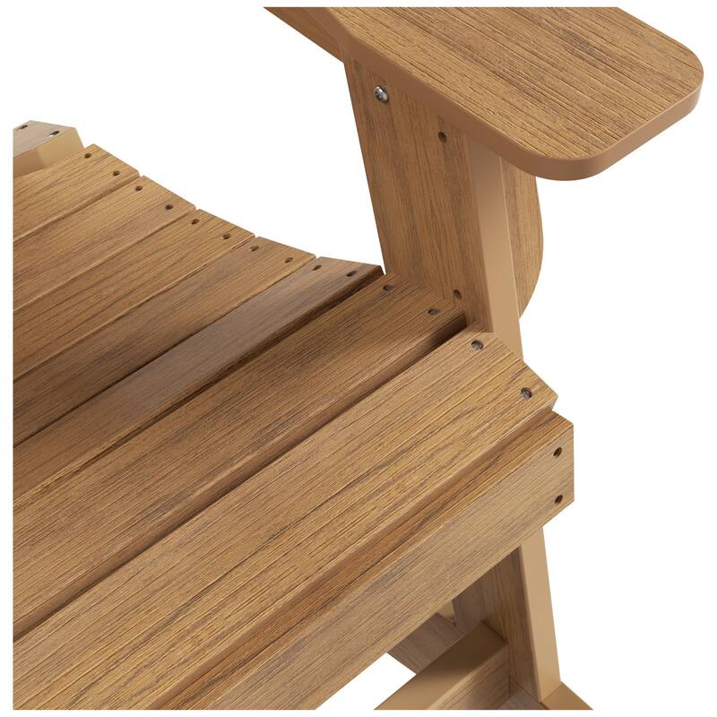 Vineyard HIPS Outdoor Eco-Friendly All Weather Seashell Rocking Adirondack Chairs (Set of 4)