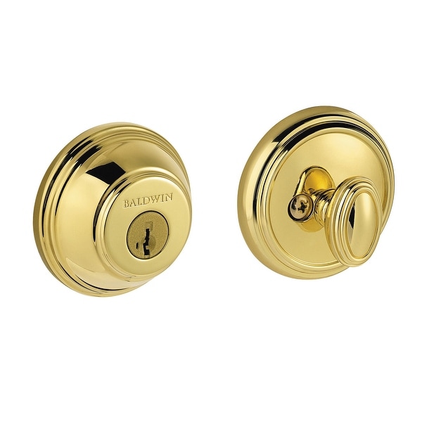 Baldwin 380-RDB-SMT Traditional Round Single Cylinder Deadbolt from the Prestige Collection