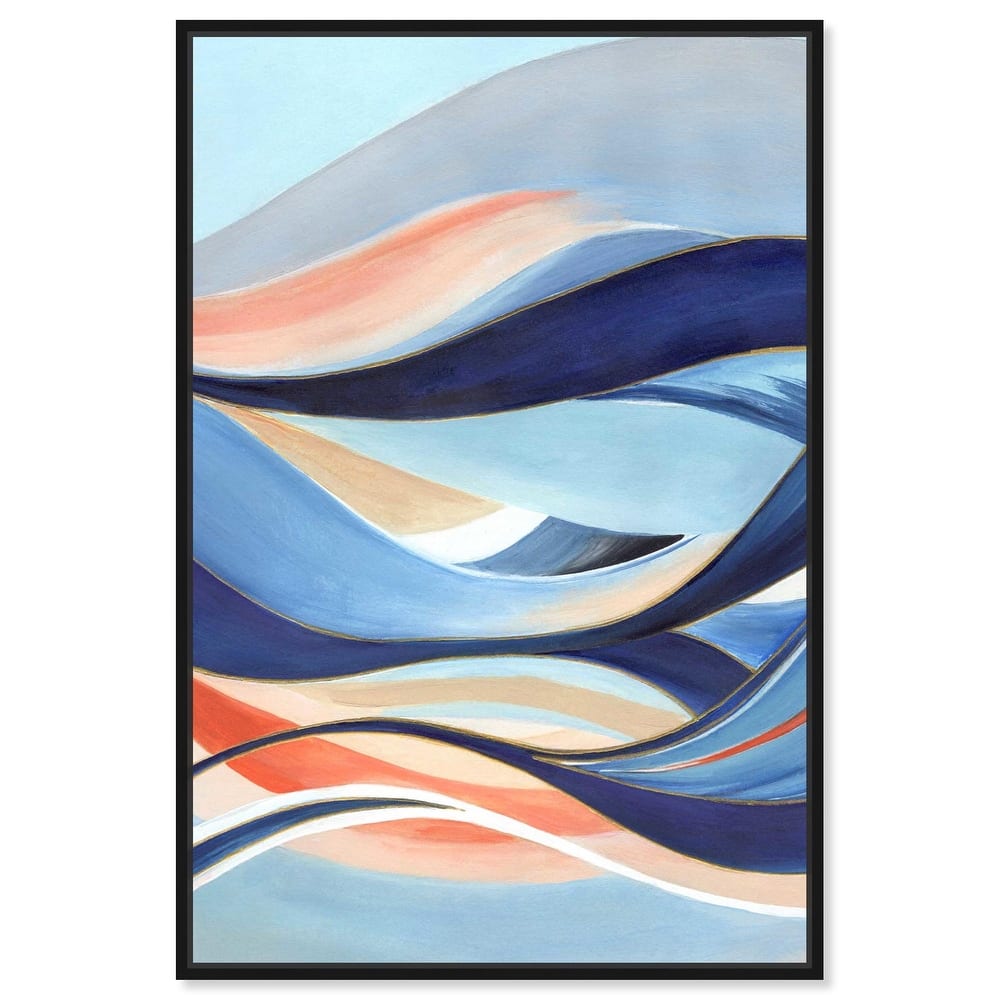 Glowing Blue I Canvas by Art Remedy