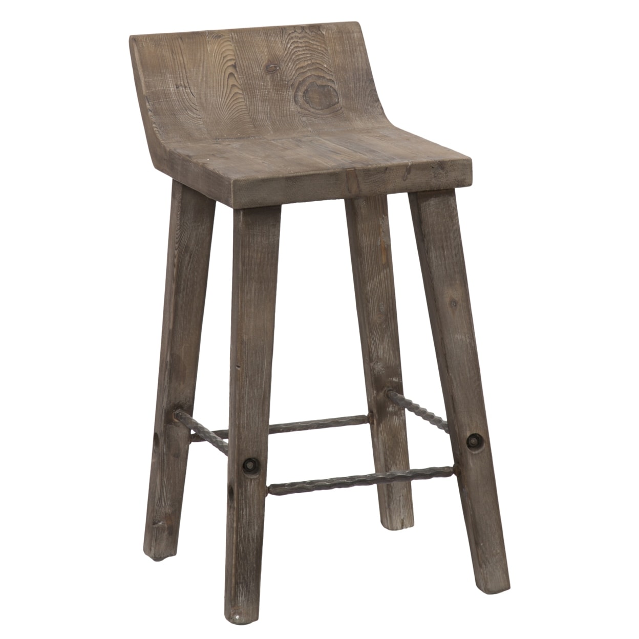 Low back hotsell wooden bar stools