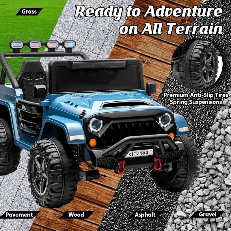 24V 2 Seater Electric Ride on Toys Truck for Kids Best Gift