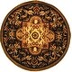 preview thumbnail 62 of 82, SAFAVIEH Handmade Classic Hazelle Traditional Oriental Wool Rug 3'6" Round - Black/Beige - Round