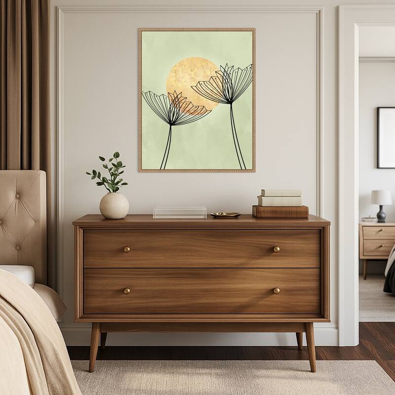 Abstract Botanicals by Sannel Larson Framed Canvas Wall Art Print