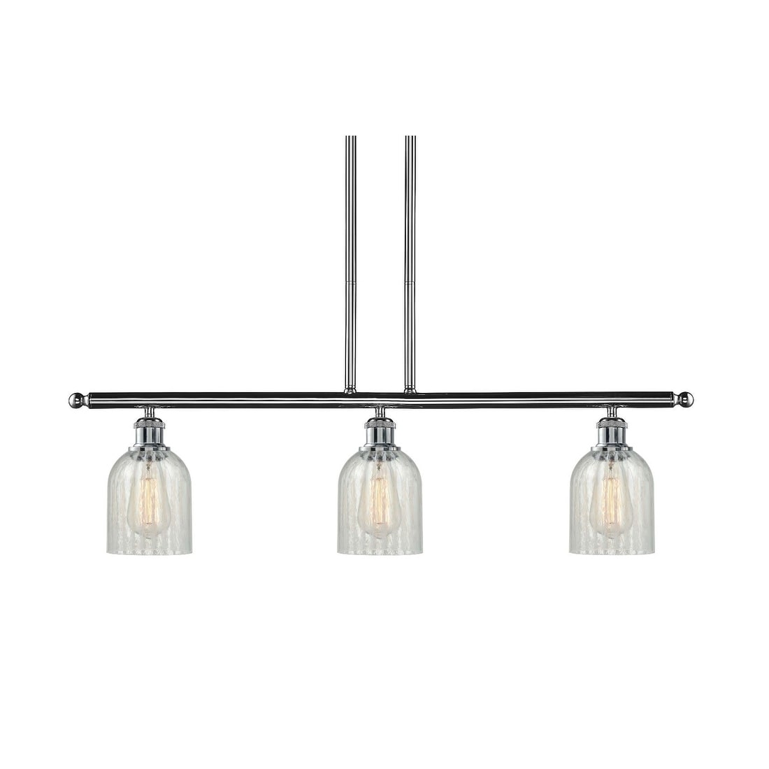 Innovations Lighting 516-3I Caledonia  Caledonia 3 Light 36" Wide Linear Chandelier (Oil Rubbed Bronze / Charcoal) - Chandeliers For Bedrooms by Overstock.com
