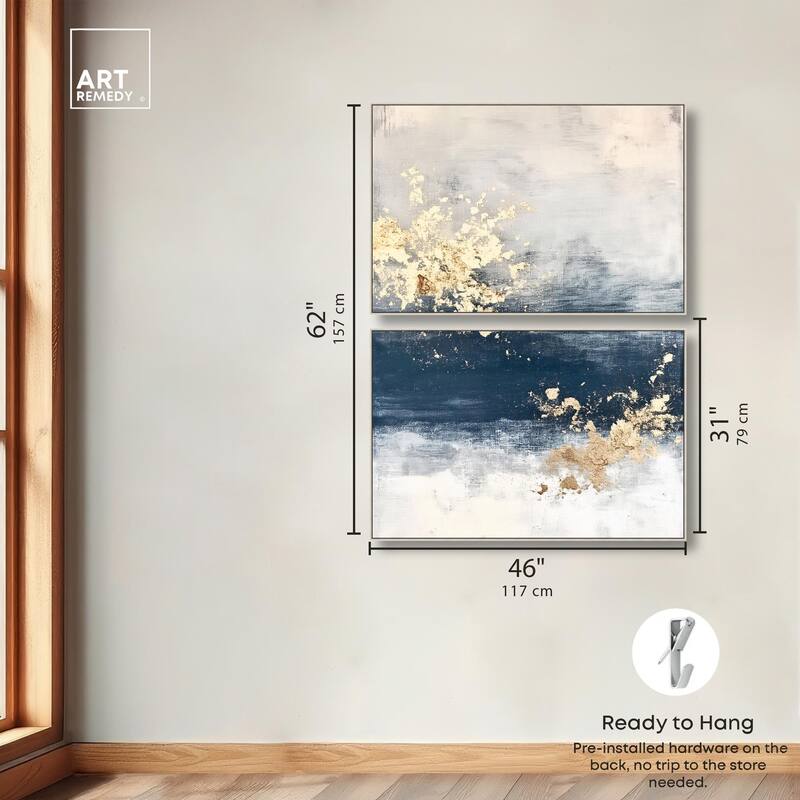 Inner Cosmos I Canvas Set of 2 by Art Remedy