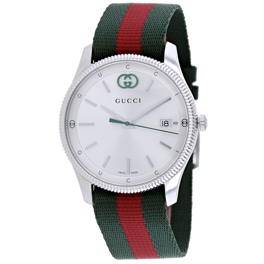 Gucci Women's G-Timeless Silver Dial Watch - YA1264236 - 6 (36)