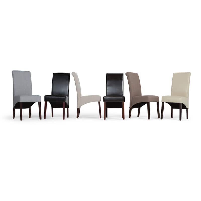 WYNDENHALL Franklin Transitional Deluxe Parson Dining Chair (Set of 2) - 17.7"w x 19.7"d x 40.2"h